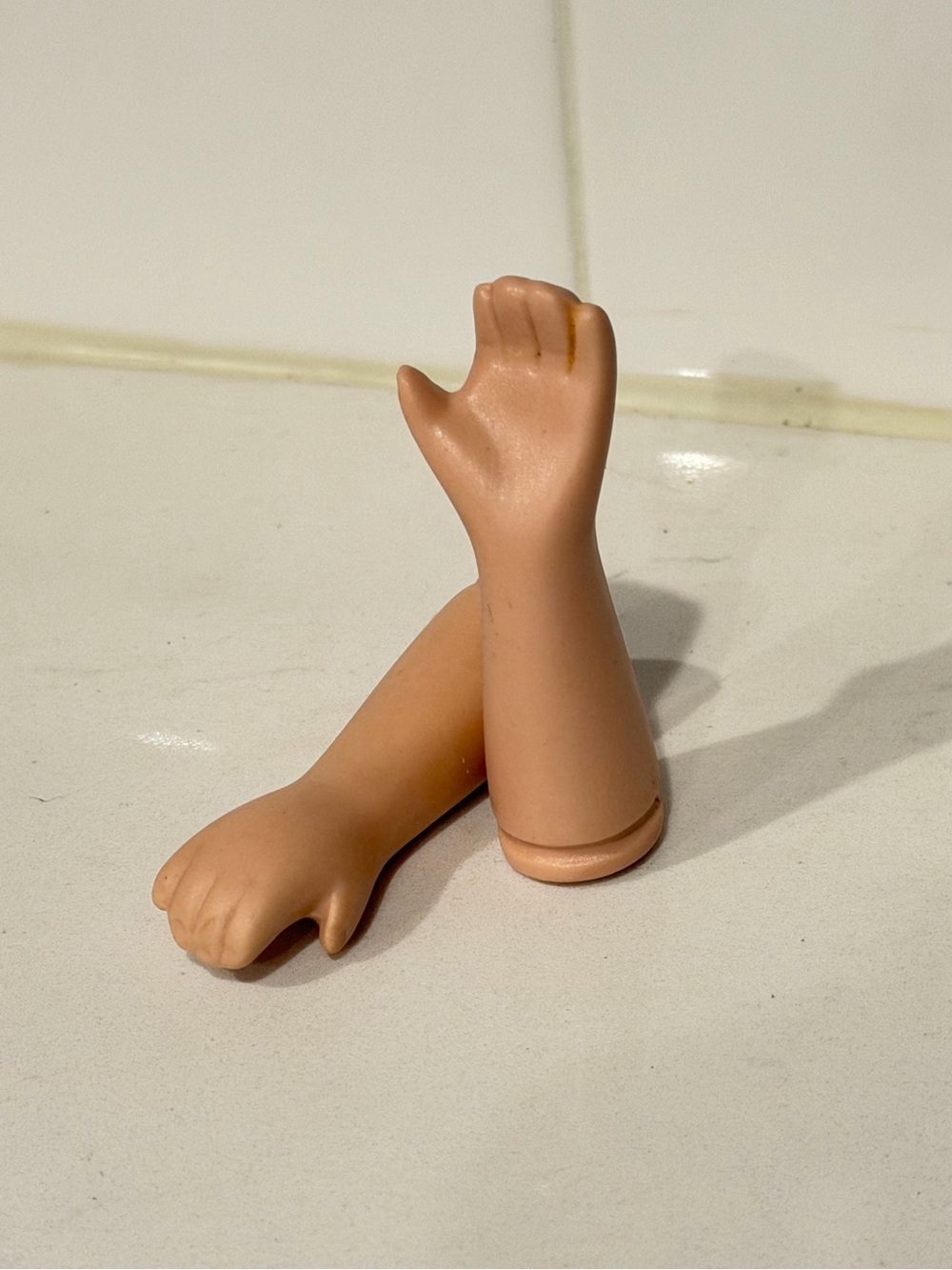 Porcelain Doll Arms - Light Flesh Tone (x2)